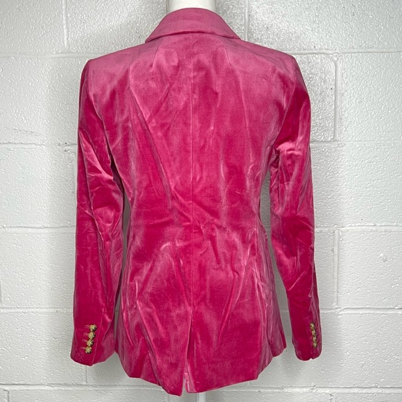 J. Crew Parke Blazer Pink Velvet Size 6 - Picture 8 of 16